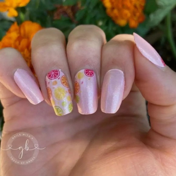 *Retired* Color Street: Main Squeeze | Fruit Summer Pastel Pink Spring Orange - Picture 5 of 12